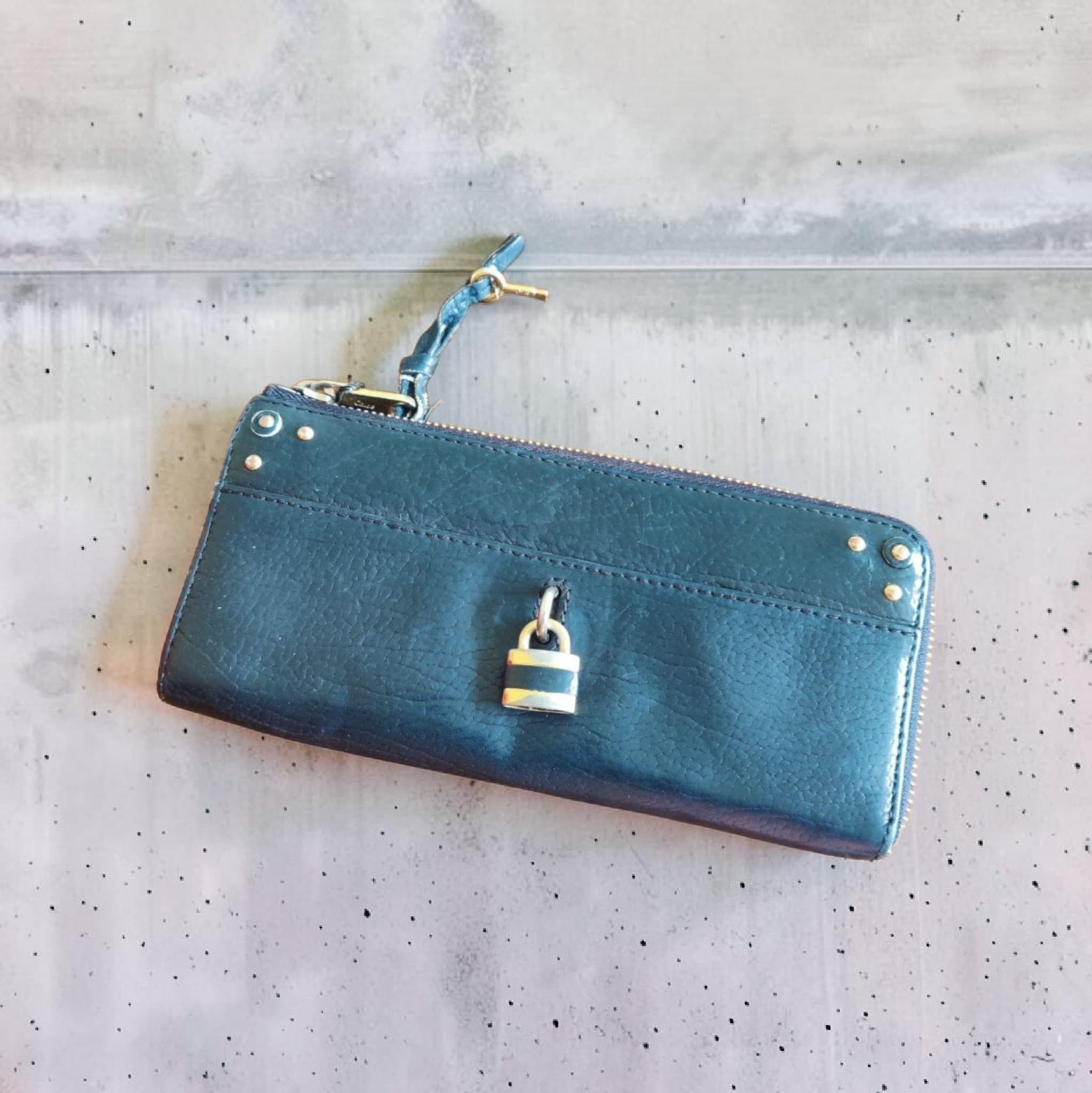 Chloe Paddington Leather Long Wallet with L-shaped Zipper - Image 1