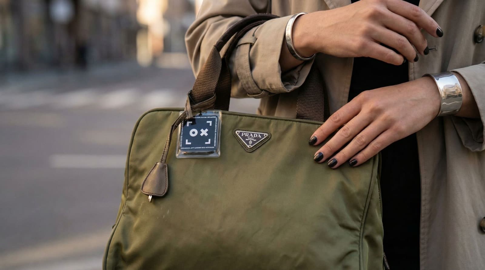 Prada Olive Green Nylon handbag - Image 2