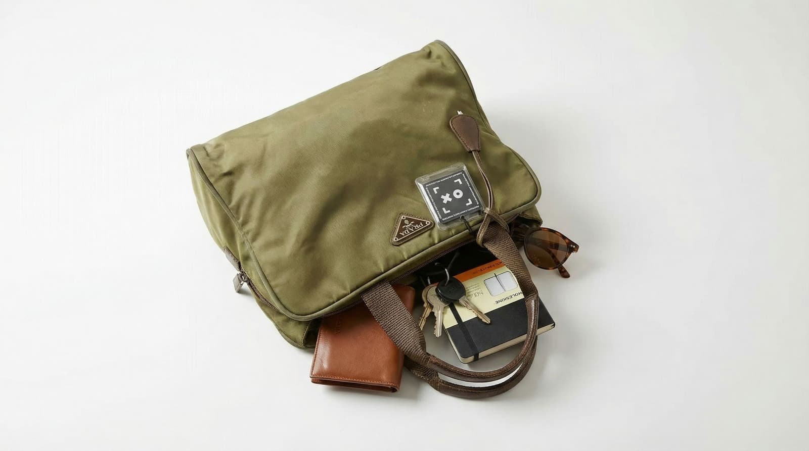 Prada Olive Green Nylon handbag - Image 3